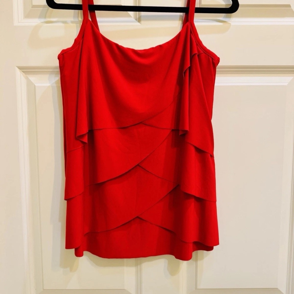 Miraclesuit Red Making Waves Tankini Underwire Swimwear Sz 10 Great Condition - Picture 14 of 16